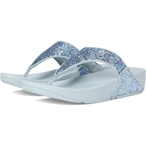 FitFlop Lulu Multi-Tonal Glitter Toe-Post Sandals(Quiet Blue)