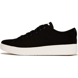 FitFlop Rally Canvas Sneakers(Black/Cream)