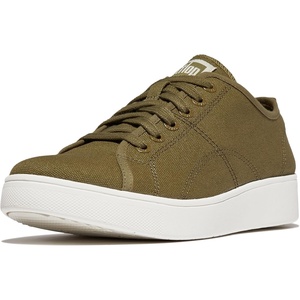 FitFlop Rally Canvas Sneakers(Camo-green/Cream)