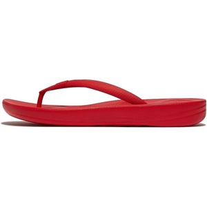 FitFlop Surfa Stripe-Webbing Toe-Post Sandals(Red)