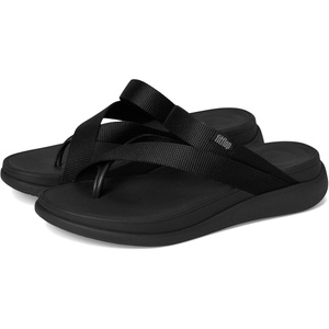 FitFlop Women’s, F-MODE Go Webbing Sling Sandal(All Black)