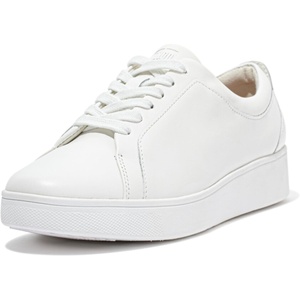 FitFlop Womens Rally Leather Sneakers(Urban White)
