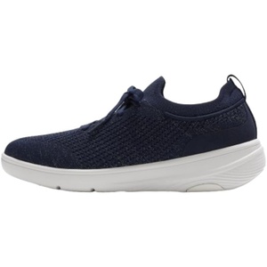 FitFlop Womens Super-q Knit Slip-on Laced Sneakers(Metallic Midnight Navy)