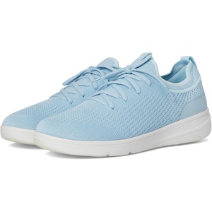 FitFlop Womens Super-q Knit Slip-on Laced Sneakers(Sky Blue)