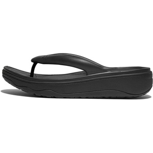 FitFlop womens Relieff Recovery Toe-post Sandals(Black)