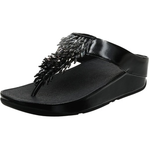 FitFlop womens Rumba(Black (All Black))