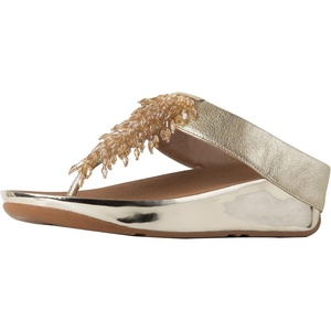 FitFlop womens Rumba(Gold Metallic Gold 537)