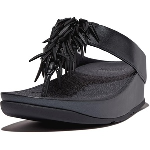 FitFlop womens Rumba(Metallic Navy)